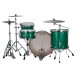Ludwig Continental 22'' 3pc Shell Pack, Green Sparkle - Back