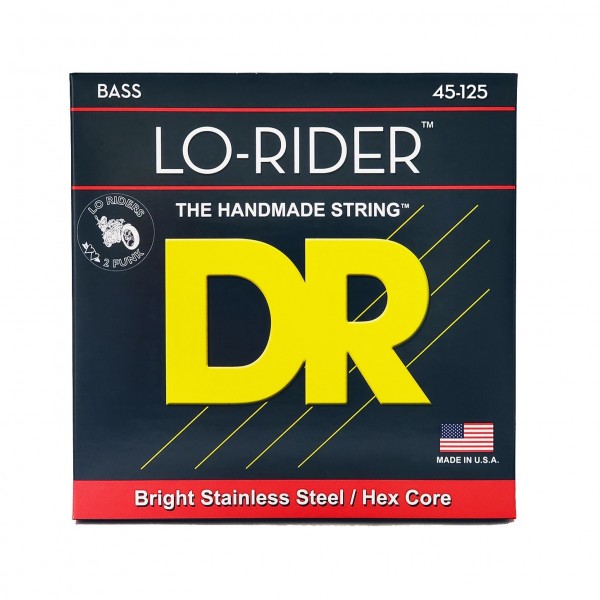 DR Strings LO-RIDER Stainless Steel Bass Strings 5-String, 45-130