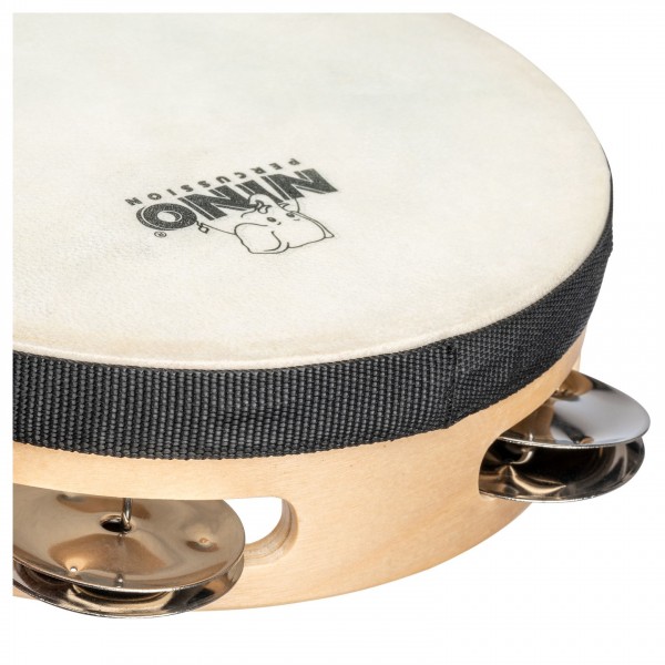 Nino by Meinl 6" Headed Wood Tambourine, 1 row - Detail