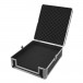 Carbon M Flight Case, Silver - Angled Open