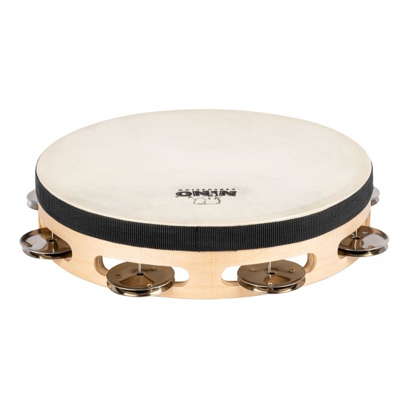 Nino by Meinl 8" Headed Wood Tambourine, 1 row - Back