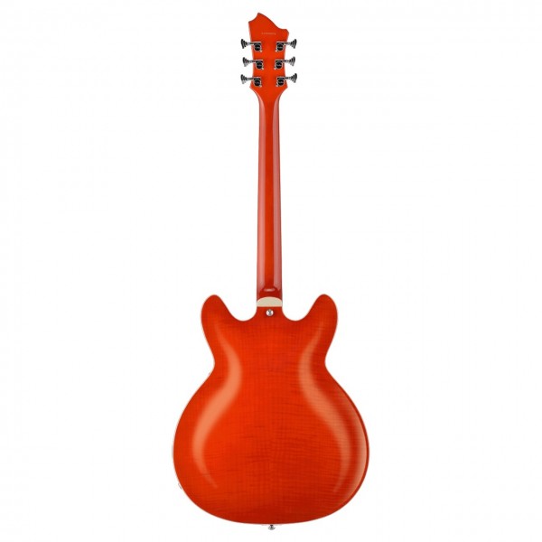 Hagstrom Super Viking, Wild Cherry Transparent - Back