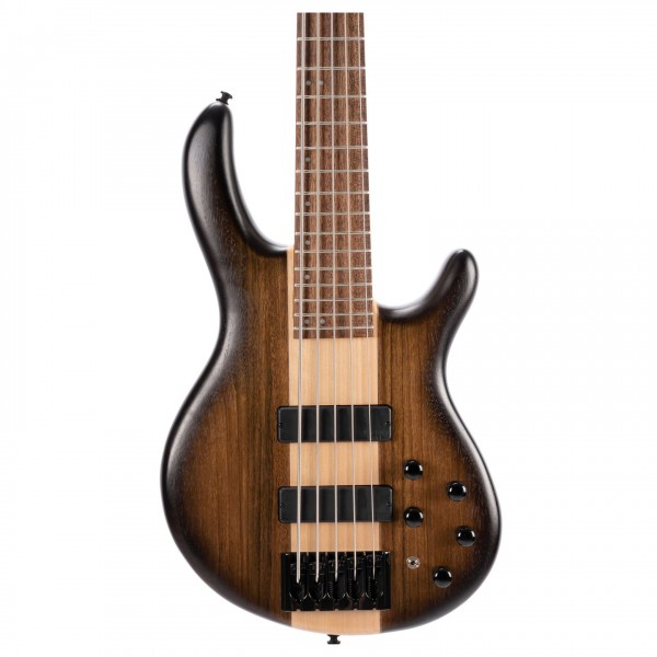 Cort C5 Plus OVMH 5-String Bass, Antique Brown Burst