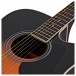 Dreadnought Cutaway Acoustic Guitar by Gear4music, Vintage Sunburst