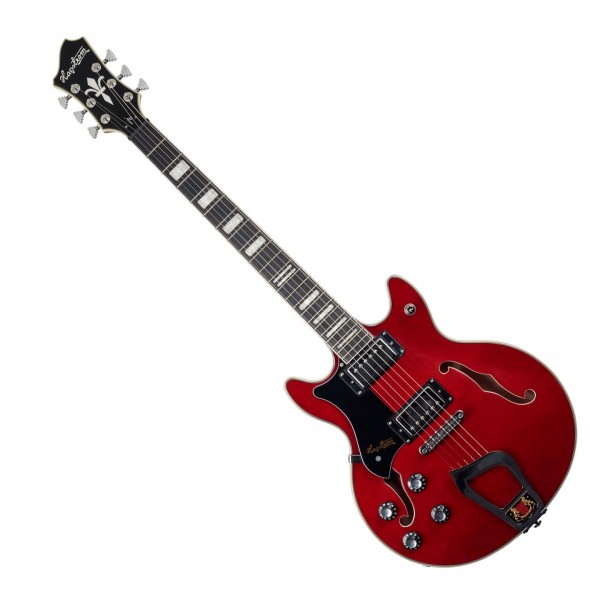 Hagstrom Alvar Left Handed, Wild Cherry Transparent