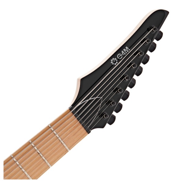 G4M 529 Electric Guitar, 8-String, Flamingo Neon at Gear4music