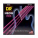 DR Strings HI-DEF NEON PINK Colored Bass Strings, 45-105