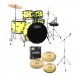 Mapex Tornado 22'' Rock Fusion 5pc Drum Kit w/Paiste, Yellow