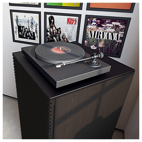 BDI Corridor 8172 Charcoal Stained Ash AV Tower / Hi-Fi Cabinet