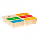 Nino by Meinl Classroom Bongo Cajon Group Rhythm Set, 6 Piece