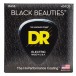 DR Strings BLACK BEAUTIES BLACK Colored Bass Strings, 45-105