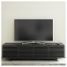 BDI Corridor 8173 Charcoal Stained Ash Wide TV Cabinet