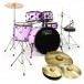 Mapex Tornado 20'' Fusion 5pc Drum Kit w/Paiste, Lavender