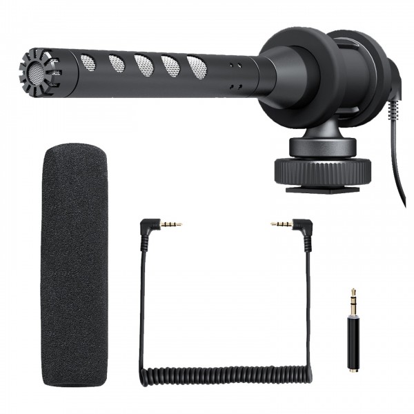 MaonoCamera Microphone Super Cardioid Condenser Set TRRS 3.5mm
