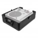 UDG Ultimate Pick Foam Flight Case Small, Black - Angled Open (Turntable Not Included)