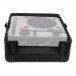 UDG Pick Foam Flight Case S, Black - Rear Open (Turntable Not Included)
