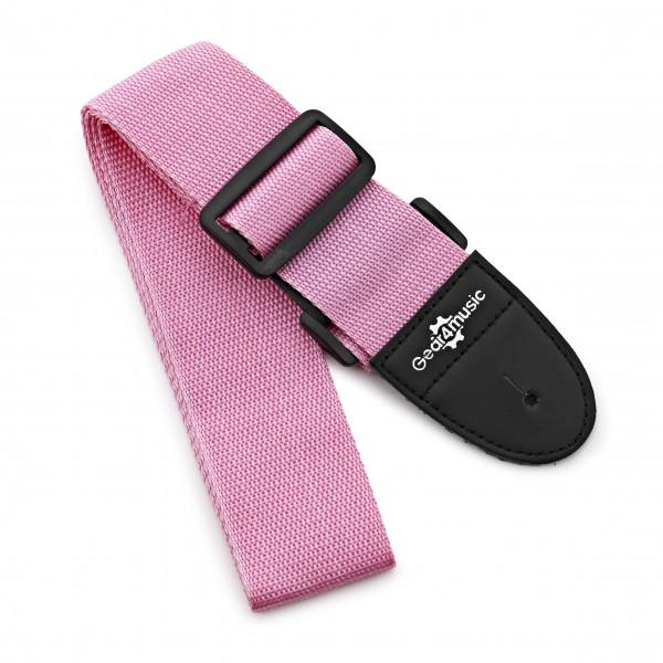 Guitar Strap by Gear4music, Pink, 2''