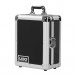 Pick Foam Flight Case S, Silver - Angled Closed
