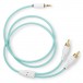 MyVolts Kabel Candycords 3,5 mm Jack do RCA - 80 cm, miętowy