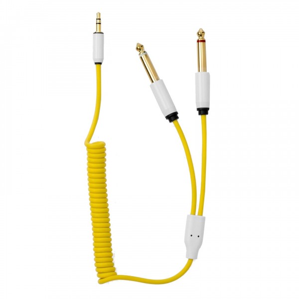 MyVolts Candycords 3.5mm to 6.35mm Mono Y-Cable - 40cm, Pineapple - Main