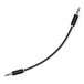 MyVolts Candycords 3.5mm Straight Stereo Jack Cable - 15cm, Liquorice