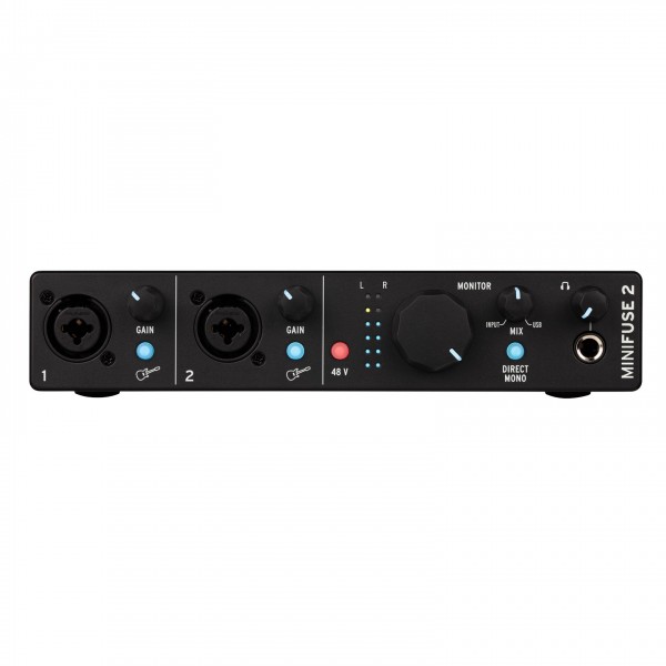 Arturia MiniFuse 2 USB Audio Interface, Black - Front