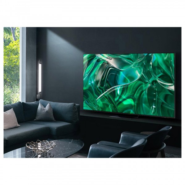 Samsung 65" S95C Smart TV in living room environment