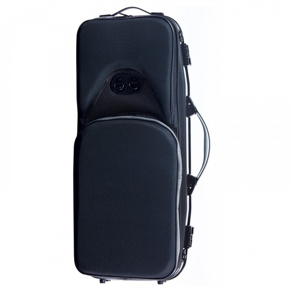 BAM 3233XL Hightech Adjustable Bassoon Case, Black Carbon, Rear