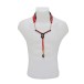 BG SAT Saxophone Zen Strap, Metal Snap Hook, Red