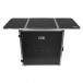 UDG FlightCase Fold Out DJ Table Set Up Silver MK2