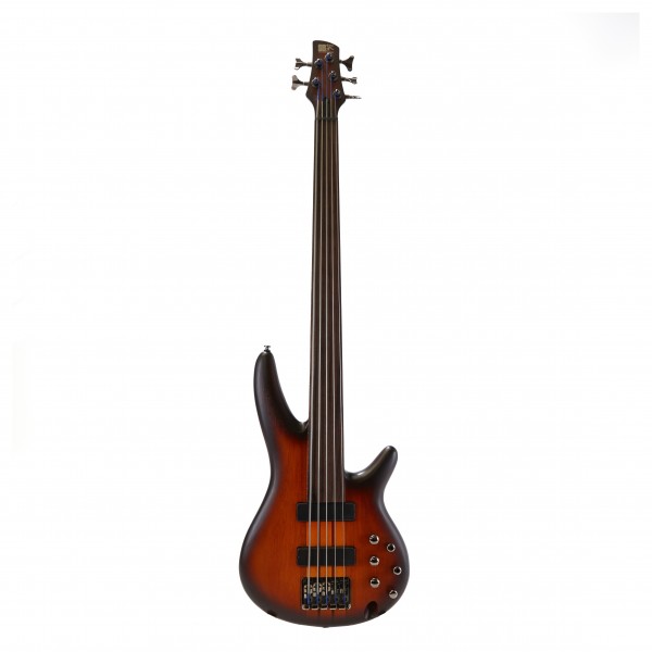 Ibanez SRF705 5-String Fretless Bass, Brown Burst Flat - Secondhand