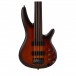 Ibanez SRF705 5-String Fretless Bass, Brown Burst Flat - Secondhand
