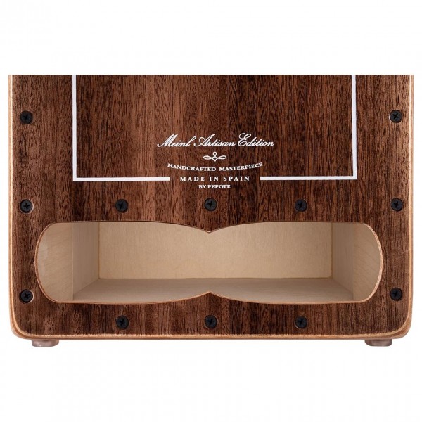 Meinl Percussion Artisan Edition Cajon Cantina Line, Brown Eucalyptus - Front Bottom