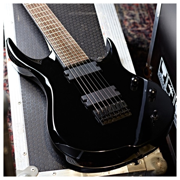 G4M 529 Electric Guitar, 7-String, Jet Black