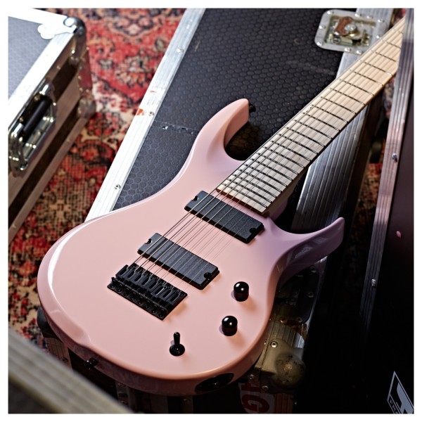G4M 529 Electric Guitar, 8-String, Flamingo Neon