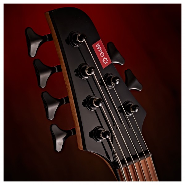 G4M 972 Fanned Fret 6-String Bass Guitar, Purple Burl Burst