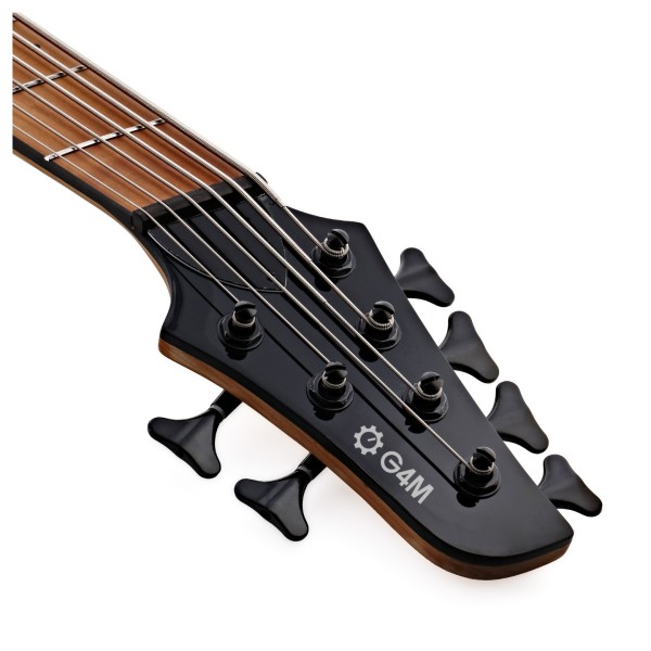 G4M 972 Fanned Fret 6-String Bass Guitar, Purple Burl Burst