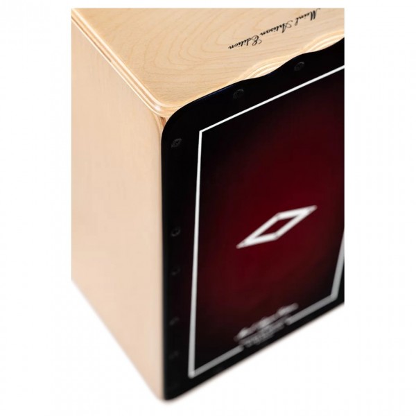 Meinl Percussion Artisan Edition Cajon Tango Line, Red Fade - Front Detail