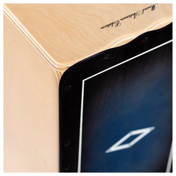 Meinl Percussion Artisan Edition Cajon Tango Line, Blue Fade - Front Detail