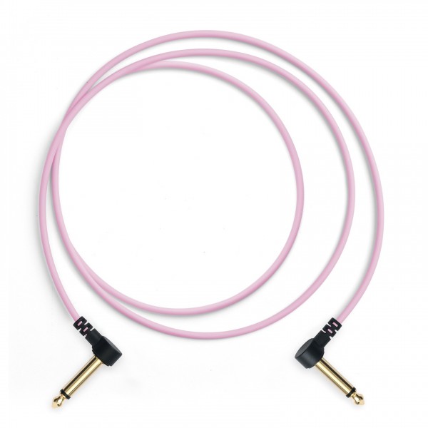 MyVolts Candycords Pedal Cable, 6.35mm Angled Jack 150cm, Marshmallow