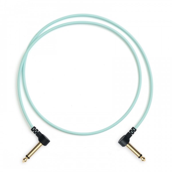MyVolts Candycords Pedal Cable, 6.35mm Angled Jack 35cm, Mint Green