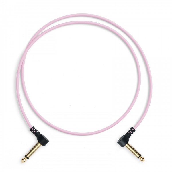 MyVolts Candycords Pedal Cable, 6.35mm Angled Jack 35cm, Marshmallow
