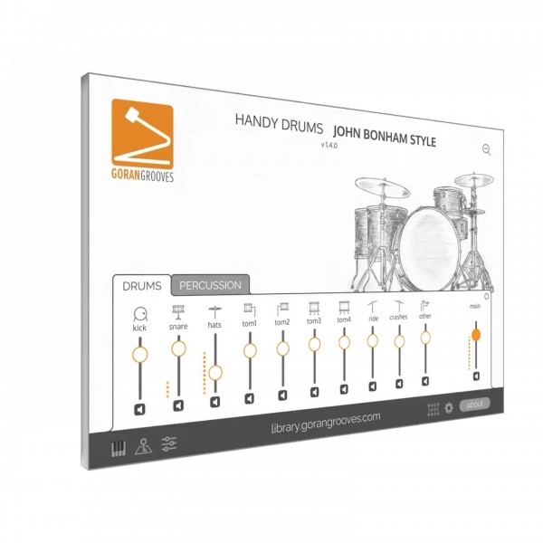 Goran Grooves Handy Drums- JOHN BONHAM STYLE