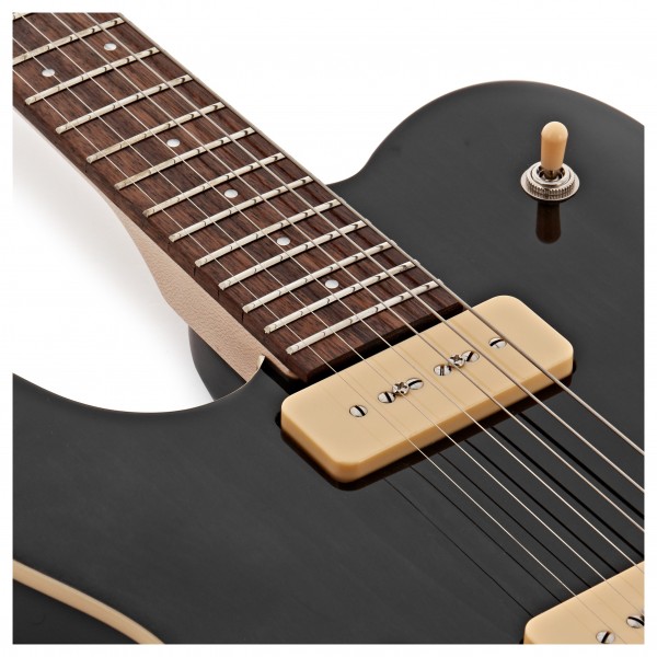 G4M 734 Left Handed SH Electric Guitar, Trans Black