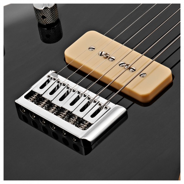 G4M 734 Left Handed SH Electric Guitar, Trans Black