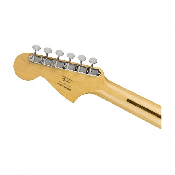 Squier Classic Vibe 70s Jaguar, 3T Sunburst with FREE Fender Ukulele - Guitar Headstock Back