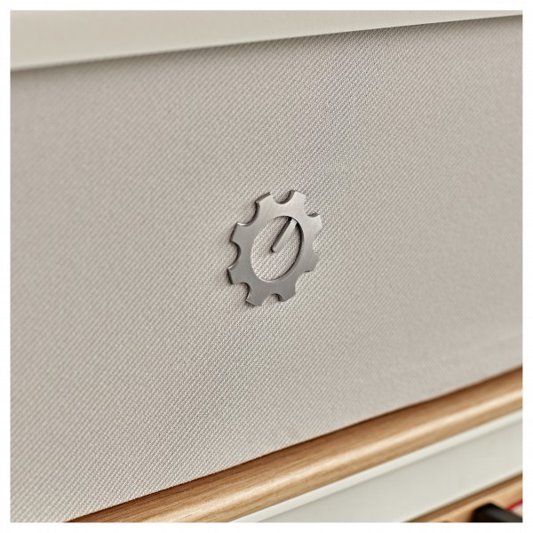 G4M High Top Upright Piano, Maple & White