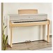 G4M High Top Upright Piano, Maple & White, with Stool