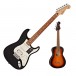 Fender Player Stratocaster HSS PF, Black with FREE Fender Ukulele