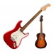 Fender Player Stratocaster HSS PF, CA Red with FREE Fender Ukulele